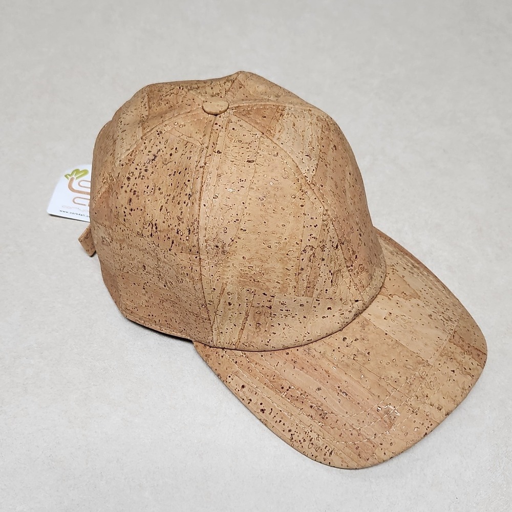 Cork4all Cork Baseball Cap Made in Portugal Adjustable Strap Cotton Liner - Picture 2 of 7